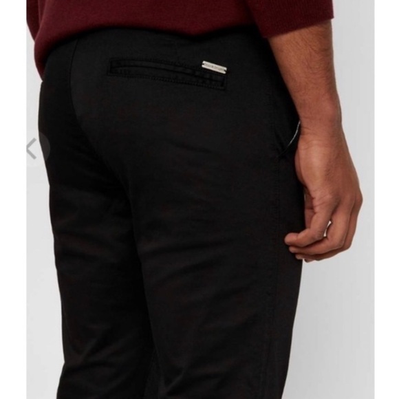 NEW Bruun & Stengade Flash Slim Fit Black Trouser Chino Pants 30W x 32L - Picture 3 of 12